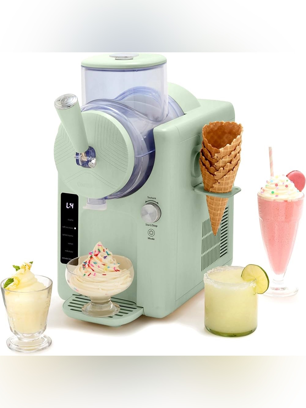 🍧🍦🍨 GreenPan Frost Ice Cream Machine & Frozen Drink Maker, Soft Serve, Slushie
